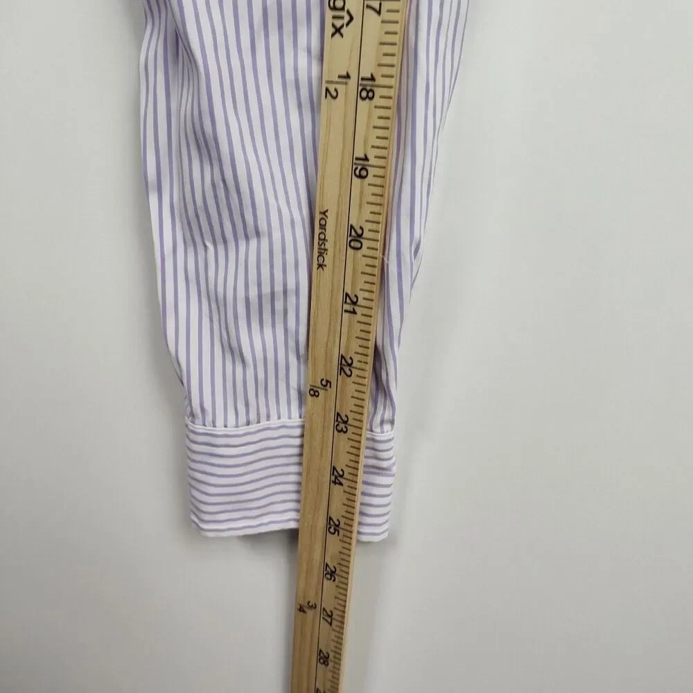 Ralph Lauren men's button-up shirt, 16, 34/35, purple stripe, long sleeves VGC - Picture 5 of 9